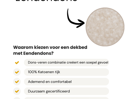 Dekbed - 60% Eendendons - 4 Seizoenen