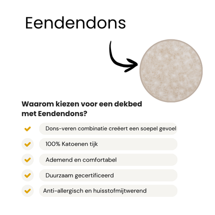 Dekbed - 60% Eendendons - 4 Seizoenen