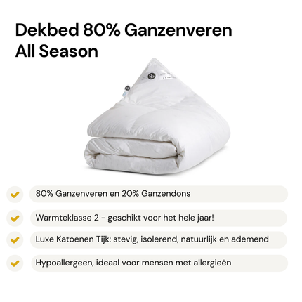 Dekbed Dons - 80% Ganzenveren - All Season