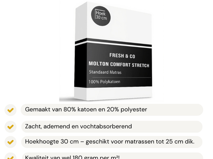 Molton Hoeslaken Comfort Stretch