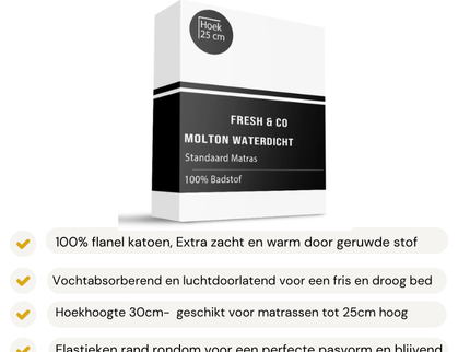 Hoeslaken Katoen Flanel