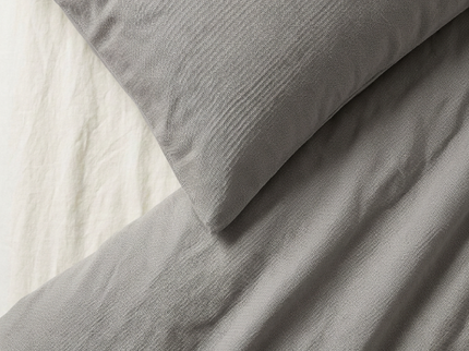 Dekbedovertrek Percale-Katoen - Stonewash Grey