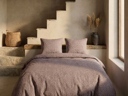 Dekbedovertrek Percale-Katoen - Stonewash Rose