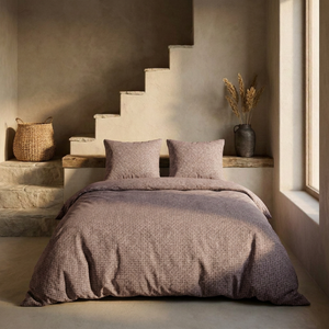 Dekbedovertrek Percale-Katoen - Stonewash Rose
