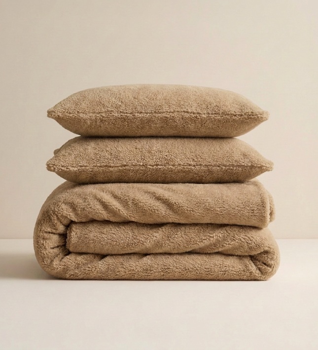 Dekbedovertrek Teddy - Blush Taupe