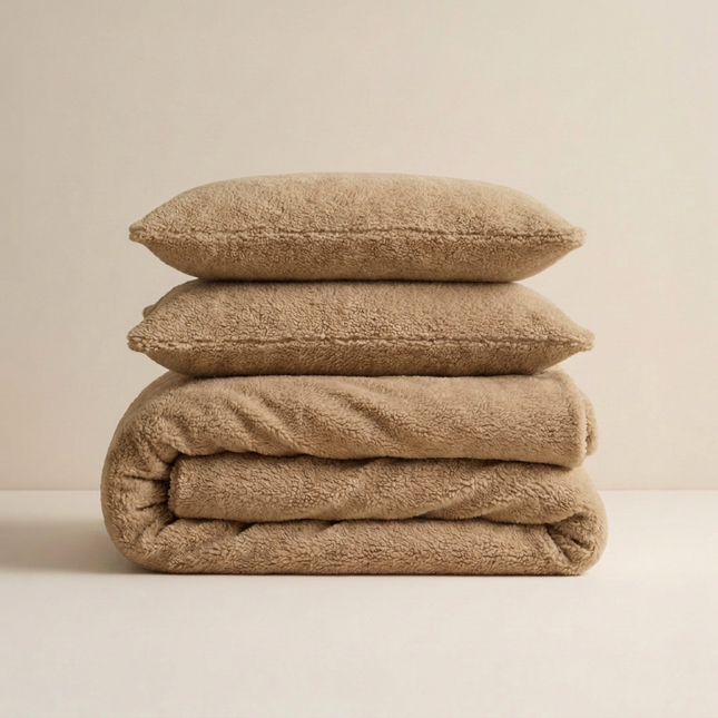 Dekbedovertrek Teddy - Blush Taupe