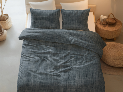 Dekbedovertrek Katoen - Vintage Blauw