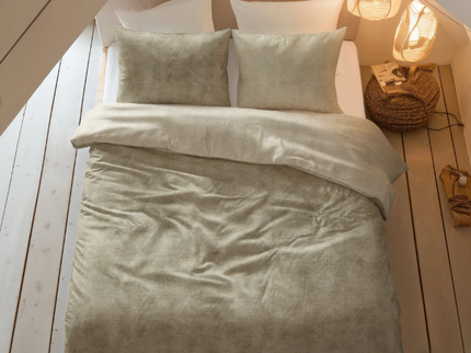 Dekbedovertrek Katoen Flanel - Washed Cotton Taupe