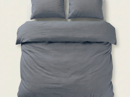 Dekbedovertrek Percale-Katoen - Mousseline - Navy