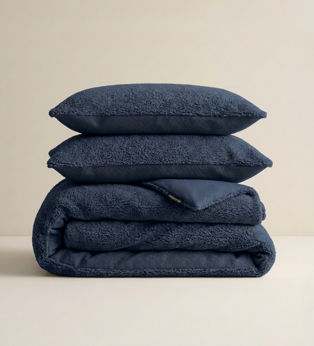 Dekbedovertrek Teddy  - Navy