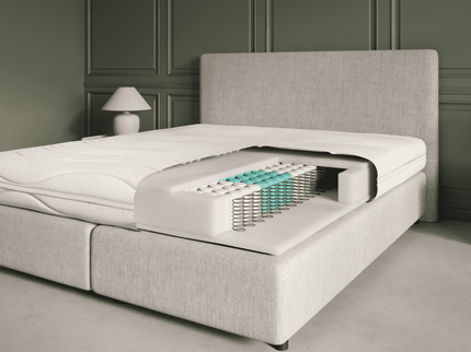 Matras Luxury Line - Pocketvering & NASA Traagschuim - Bamboe