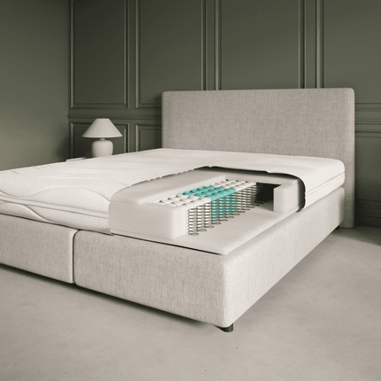 Matras Luxury Line - Pocketvering & NASA Traagschuim - Bamboe