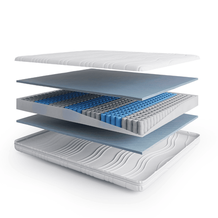 Matras Luxury Line - Pocketvering & Hybrid Koudschuim - Bamboe