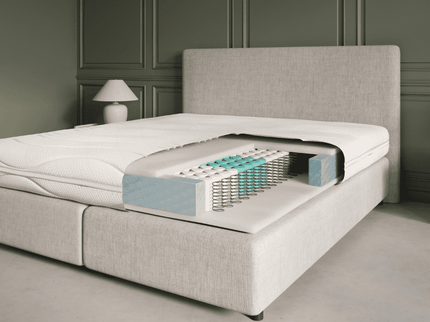 Matras Luxury Line - Pocketvering & Hybrid Koudschuim - Bamboe