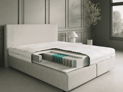 Matras Luxury Line - Pocketvering & Hybrid Koudschuim - Bamboe