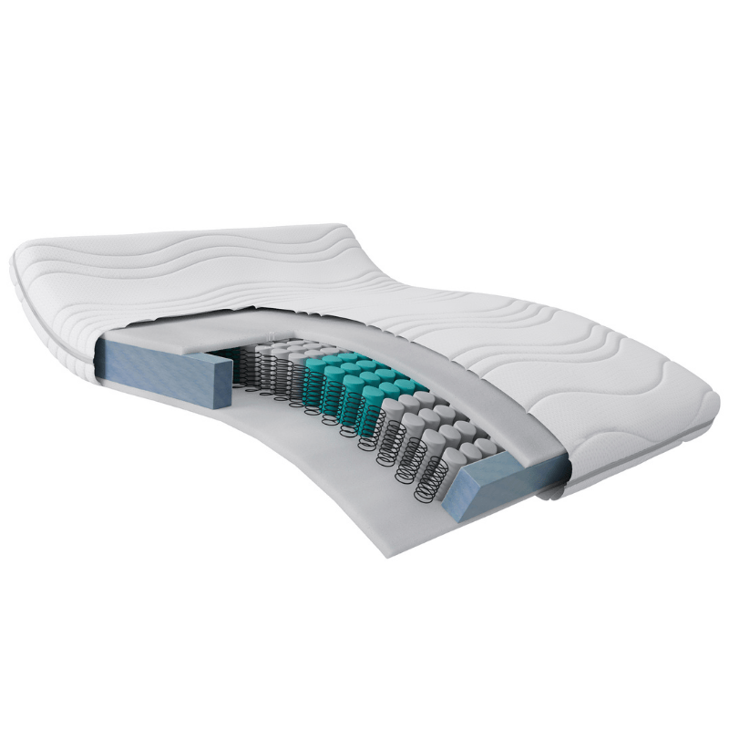 Ergonomisch Waterfoam Matras 13 cm Hoog, Aloë Vera, 3D Massage, Single Ergonomisch Waterfoam Matras 13 cm Hoog, Aloë Vera, 3D Massage, Single