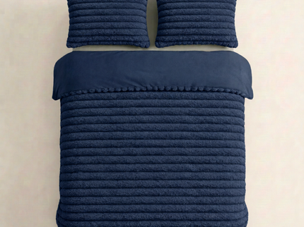 Dekbedovertrek Teddy Rib - Navy