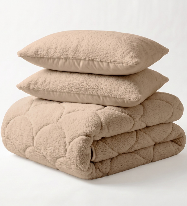 Easy Dekbed Teddy - Beige