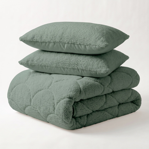 Easy Dekbed Teddy - Groen