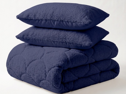 Easy Dekbed Teddy - Navy