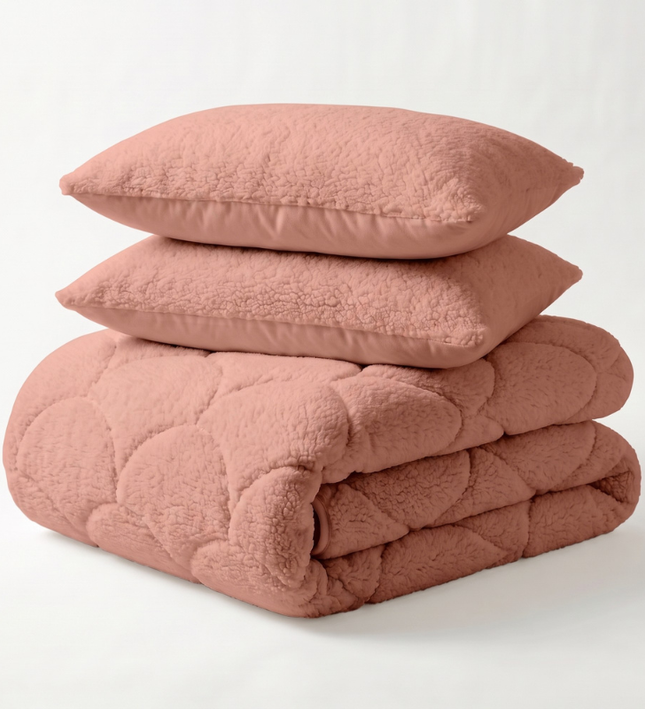 Easy Dekbed Teddy - Roze