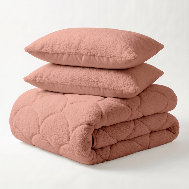 Easy Dekbed Teddy - Roze