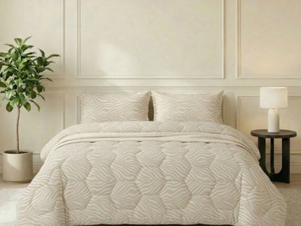 Easy Dekbed Zonder Overtrek - Wood Grain