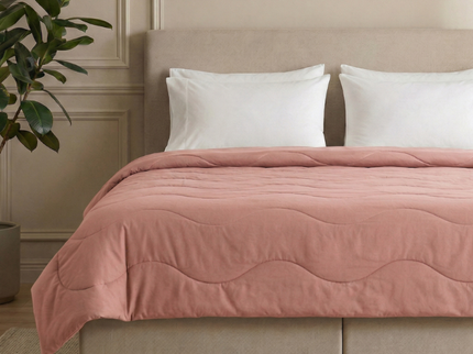 Easy Dekbed Zonder Overtrek Wave Uni - Roze
