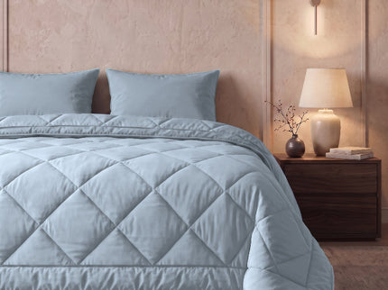 Easy Dekbed Zonder Overtrek Uni - Blauw