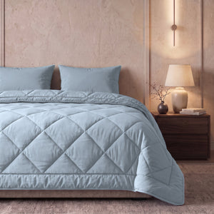 Easy Dekbed Zonder Overtrek Uni - Blauw