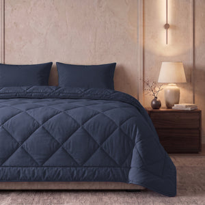 Easy Dekbed Zonder Overtrek Uni - Navy