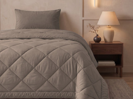 Easy Dekbed Zonder Overtrek Uni - Taupe