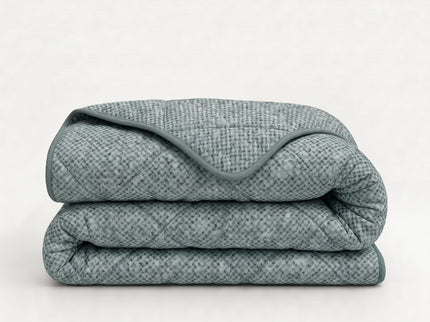 Easy Dekbed Zonder Overtrek Denim - Groen
