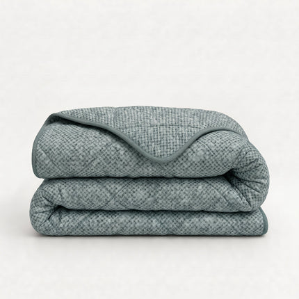 Easy Dekbed Zonder Overtrek Denim - Groen