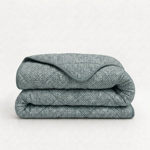 Easy Dekbed Zonder Overtrek Denim - Groen