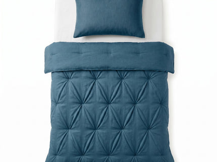 Easy Dekbed Zonder Overtrek Jersey Melange - Blauw