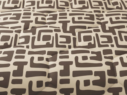Easy Dekbed Zonder Overtrek - Abstract - Bruin
