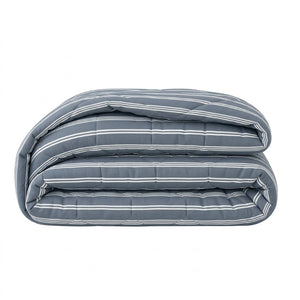 Easy Dekbed Zonder Overtrek - Double Stripe - Blauw