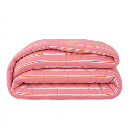 Easy Dekbed Zonder Overtrek - Double Stripe - Roze