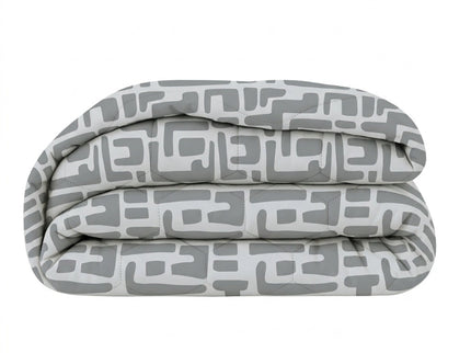 Easy Dekbed Zonder Overtrek - Abstract - Grijs