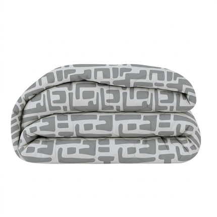 Easy Dekbed Zonder Overtrek - Abstract - Grijs