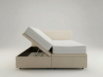 Boxspring met Opbergruimte Hotel Essence - Beige