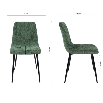 Eetkamerstoel Sem - Groen