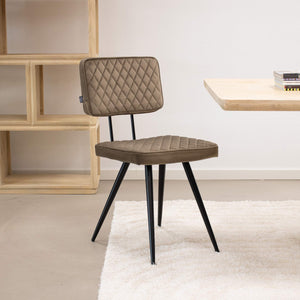 Eetkamerstoel toby taupe sfeer