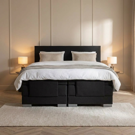 Elektrische Boxspring Julia - Zwart