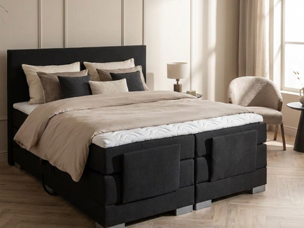 Elektrische Boxspring Julia - Zwart