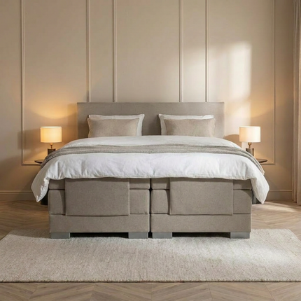 Elektrische Boxspring Julia - Beige