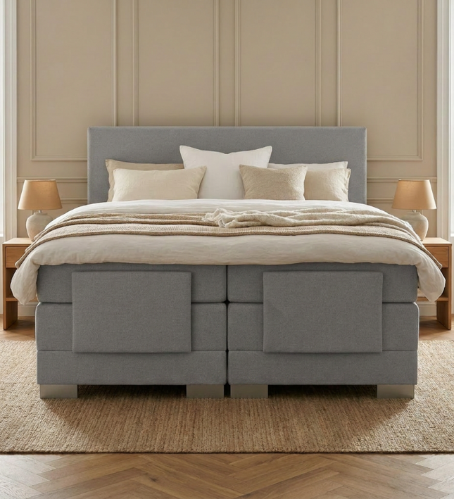 Elektrische Boxspring Julia - Grijs