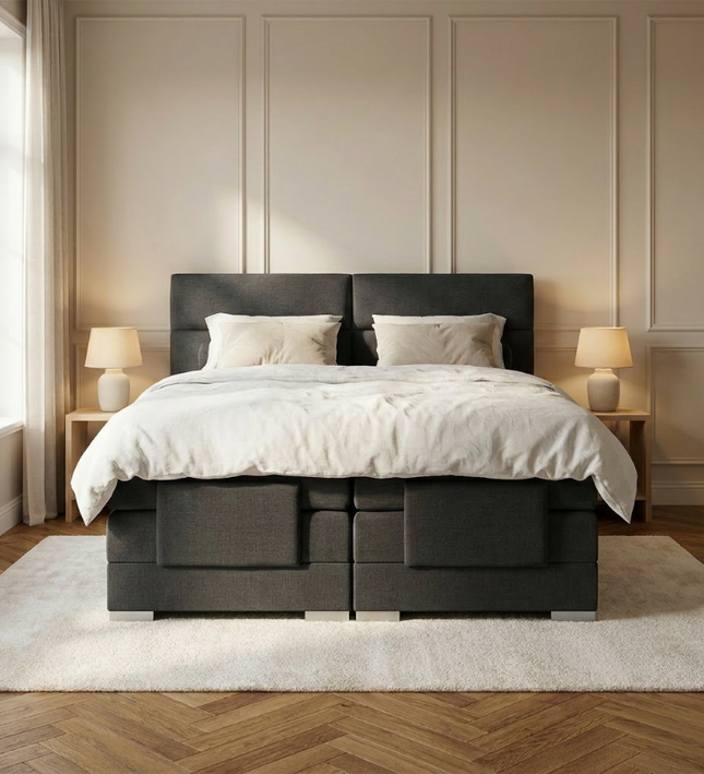 Elektrische Boxspring Julia - Antraciet