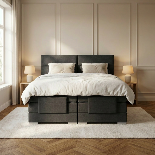 Elektrische Boxspring Julia - Antraciet